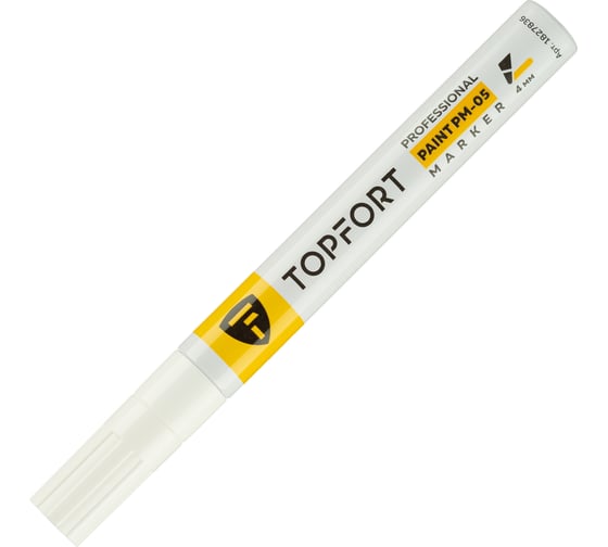 Маркер лаковый Topfort paint 4 мм, белый 1827836