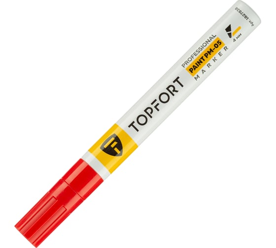 Маркер лаковый Topfort paint 4 мм красный 1827838