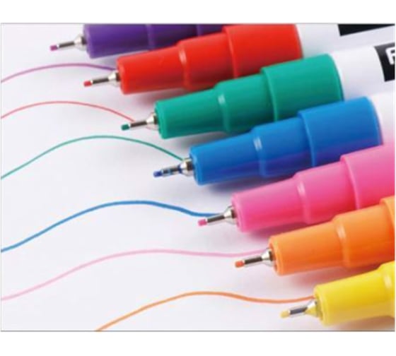 Маркер для маркировки кабеля и проводов FLYSEA Paint Marker с тонким наконечником 0,7 мм, черный FS-119-black