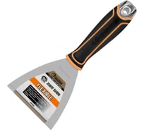 Малярный строительный шпатель Rollingdog Joint knife из нержавеющей стали, 101 мм, гибкое лезвие, металлический наконечник, 50392