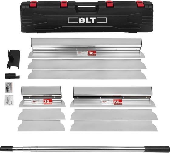 Набор шпателей механизированного нанесения DLT Finish SILVER (лезвия 0.3, 0.5, 0.7 мм), арт. 0375