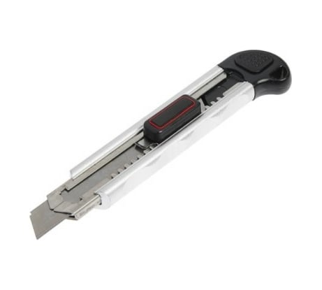 Нож TUNDRA универсальный металлический корпус, доп. винтовой фиксатор, 6 лезвий, 18 мм 1818330