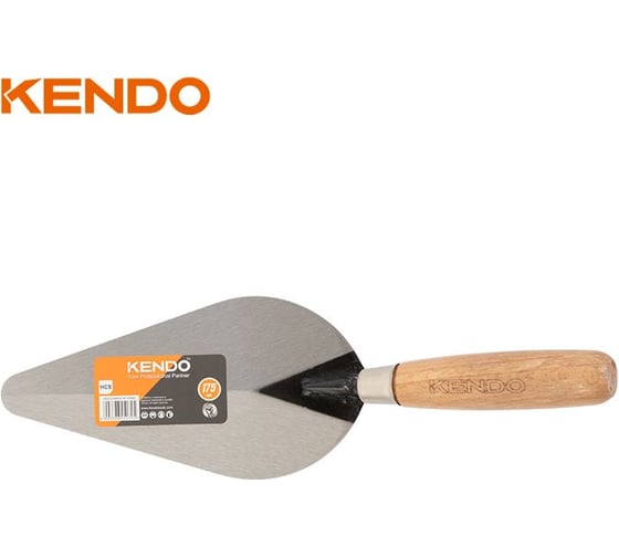 Мастерок с деревянной рукояткой KENDO 175 мм 45272