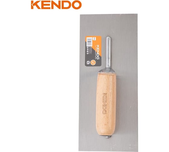Гладилка стальная KENDO с деревянной ручкой, 280x120 мм 45328