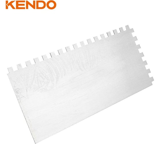 Гладилка зубчатая стальная KENDO 280x120 мм 45303