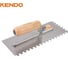 Гладилка зубчатая стальная KENDO с деревянной ручкой, 280x120 мм 45329 3