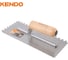 Гладилка зубчатая стальная KENDO с деревянной ручкой, 280x120 мм 45329 10