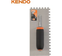 Гладилка зубчатая стальная KENDO 280x120 мм 45307