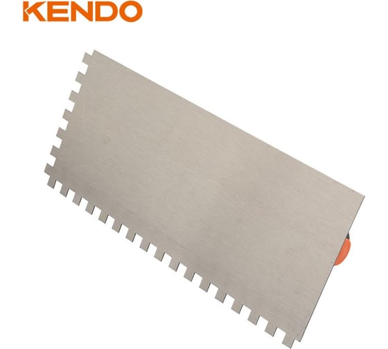 Гладилка зубчатая стальная KENDO 280x120 мм 45307