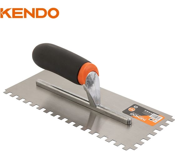 Гладилка зубчатая стальная KENDO 280x120 мм 45307