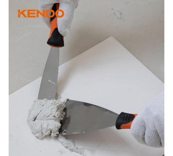 Шпатель-скребок из нержавеющей стали KENDO 50 мм 45103