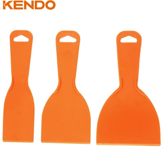 Набор пластиковых скребков KENDO 3 шт. 45423