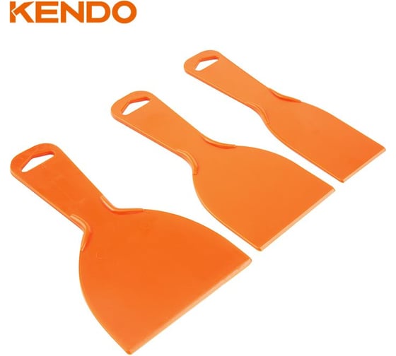 Набор пластиковых скребков KENDO 3 шт. 45423