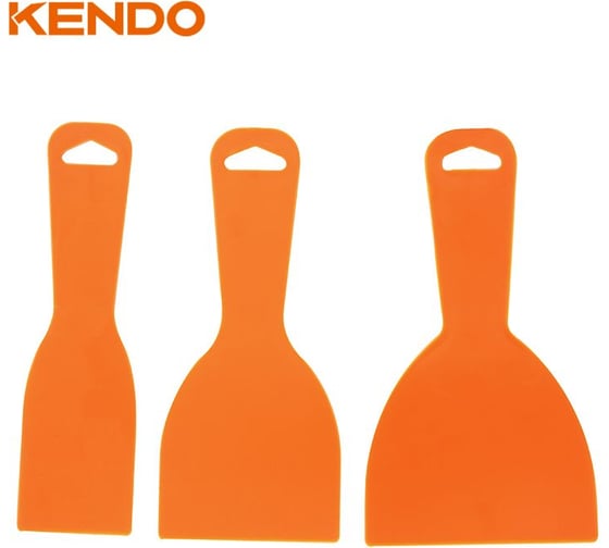 Набор пластиковых скребков KENDO 3 шт. 45423