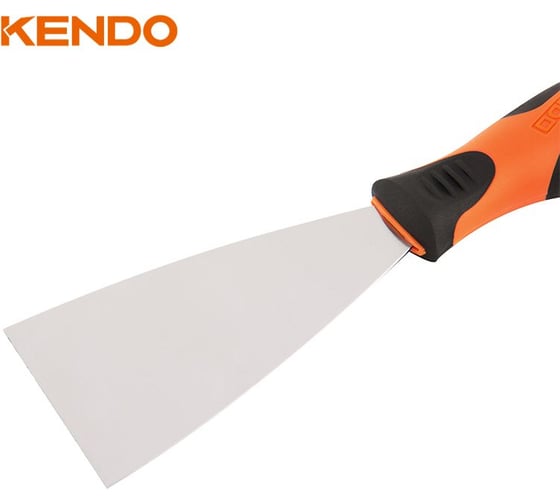 Шпатель-скребок из нержавеющей стали KENDO 80 мм 45106