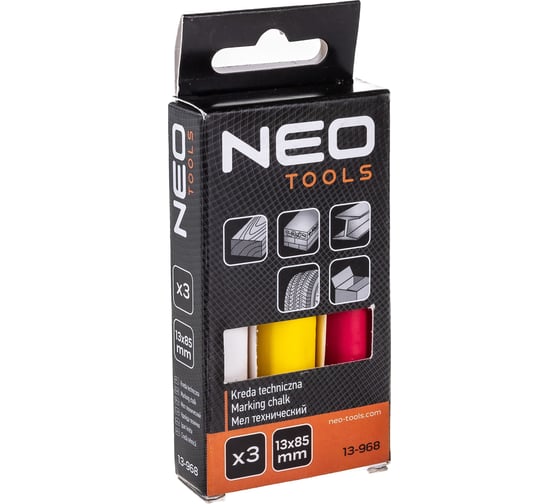 Разметочный мел NEO Tools 3 шт 13 x 85 мм 13-968