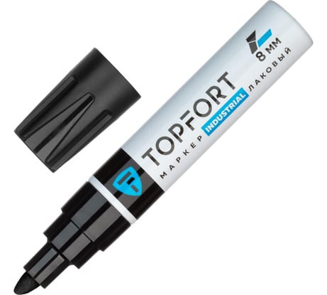 Маркер лаковый Topfort Industrial 8 мм, черный 1827879