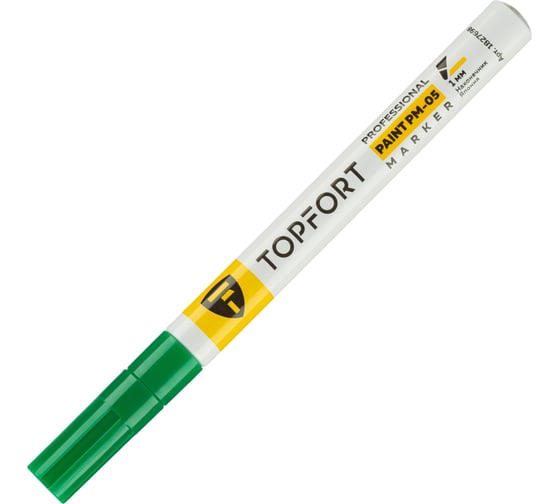 Маркер лаковый Topfort Paint 1 мм, зеленый 1827698