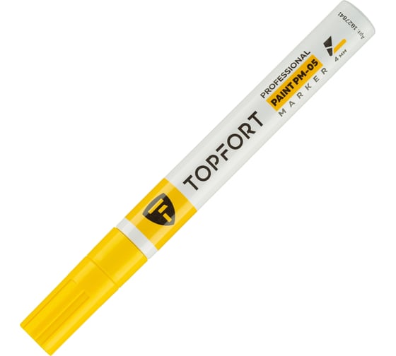 Маркер лаковый Topfort Paint 4 мм, желтый 1827841
