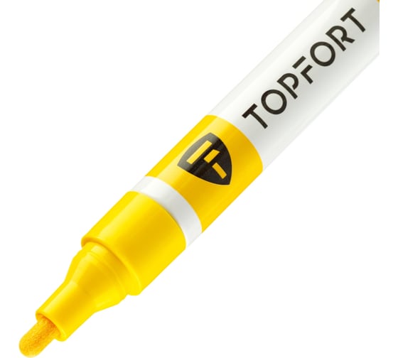 Маркер лаковый Topfort Paint 4 мм, желтый 1827841