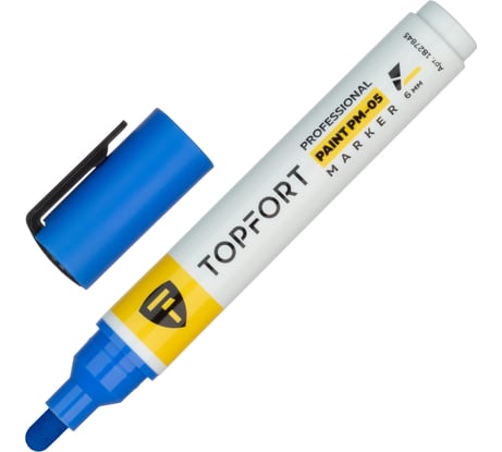 Маркер лаковый Topfort Paint 6 мм, синий 1827845