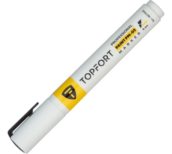Маркер лаковый Topfort Paint 6 мм, белый 1827842