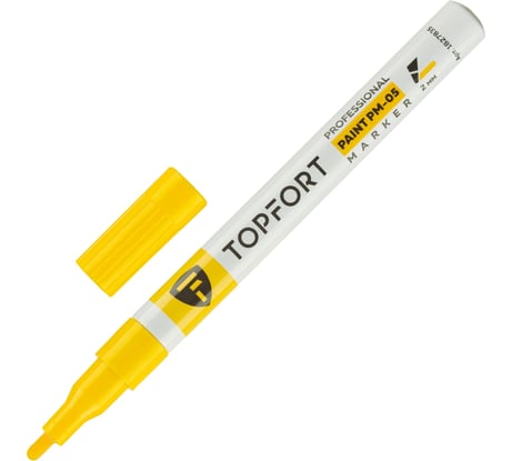 Маркер лаковый Topfort Paint 2 мм, желтый 1827835