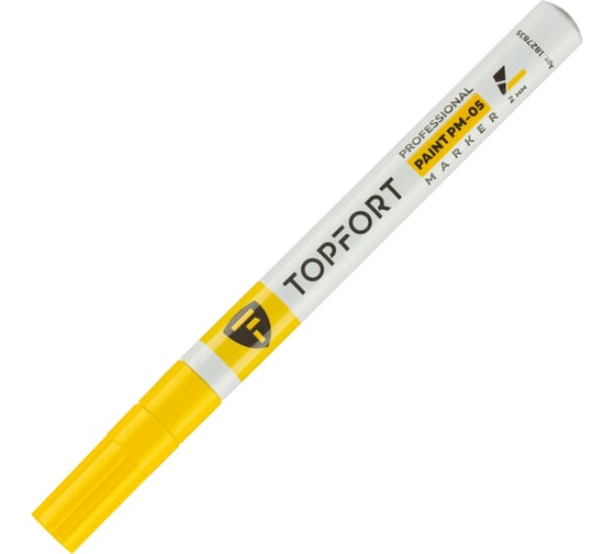 Маркер лаковый Topfort Paint 2 мм, желтый 1827835