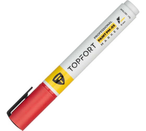 Маркер лаковый Topfort Paint 6 мм, красный 1827844