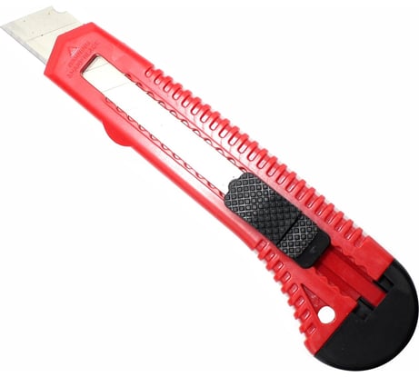 Нож ON универсальный, пластиковый, с сегментированным лезвием 18мм, квадр. фиксатор 13-05-100