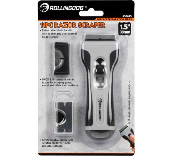 Скребок Rollingdog с 10 сменными лезвиями, серия Professional 50485