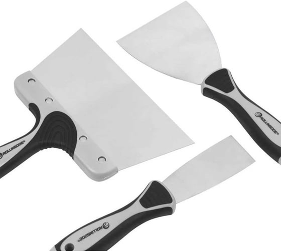 Набор шпателей Rollingdog 1.5/ 4/ 8" (37/100/200мм), серия Professional 50369