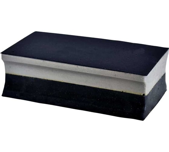 Брусок шлифовальный двусторонний SOLID мягкий/твердый микропласт, 120x70 мм 23-120 R 1