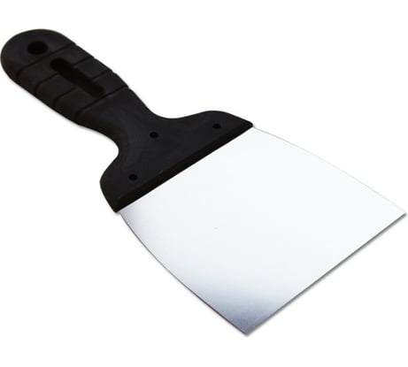 Шпатель EUROTEX 100 мм нержавеющая сталь пластмассовая ручка 020605-100