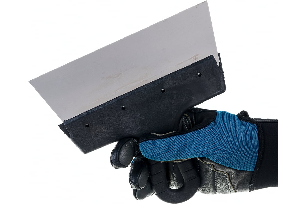 Фасадный шпатель EUROTEX 200 мм нержавеющая сталь пластмассовая ручка ...