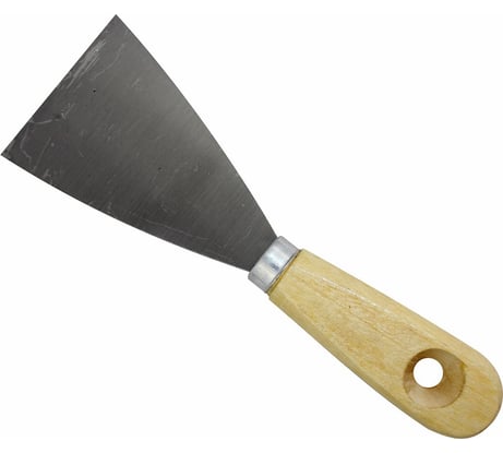 Шпательная лопатка ON деревянная рукоятка, пружинная сталь 60 мм 02-12-060