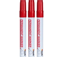 Маркер kwb тонкий, красный, 3шт 377120