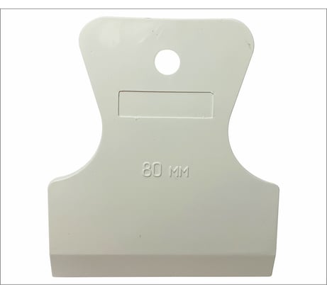 Шпатель ON резиновый 80 мм, белый, эконом 02-04-308