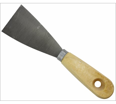 Шпательная лопатка ON деревянная рукоятка, пружинная сталь 50 мм 02-12-050