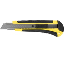 Нож технический КУРС Контур 18 мм, усиленный, прорезиненный, лезвие 14 сегментов 10173