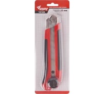 Нож технический КУРС Крафт 25 мм, усиленный, прорезиненный, вращающийся прижим, магнит 10185