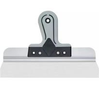 Шпатель фасадный КУРС Профи нержавеющая сталь, прорезиненная ручка, 300 мм 06424