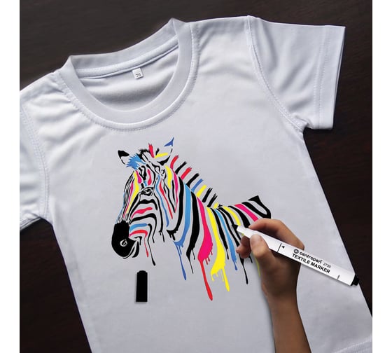 Маркеры для ткани ОФИСМАГ CENTROPEN "Textile Marker" 6 цветов, круглый наконечник, 1.8 мм 2739/6, 5 2739 0610 150569