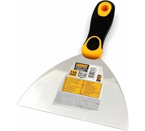 Шпатель HARDY малярный 150мм серия 68 нерж.сталь ручка 2K Hardyflex 0830-680015