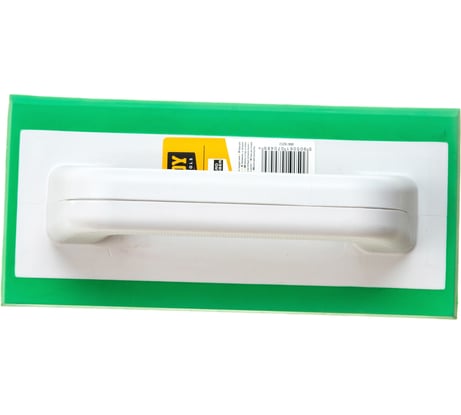 Тёрка HARDY для затирки швов 25х12 см, с твердой резиной, зеленая 0840-182512