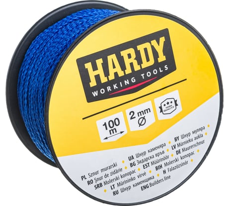 Шнур каменщика HARDY 2мм х 100м 0720-361020