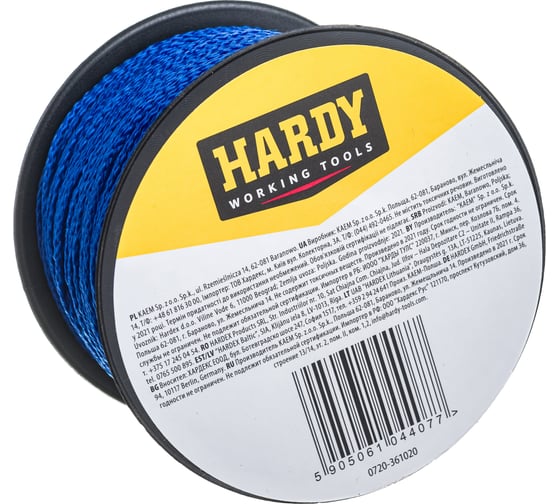 Шнур каменщика HARDY 2мм х 100м 0720-361020