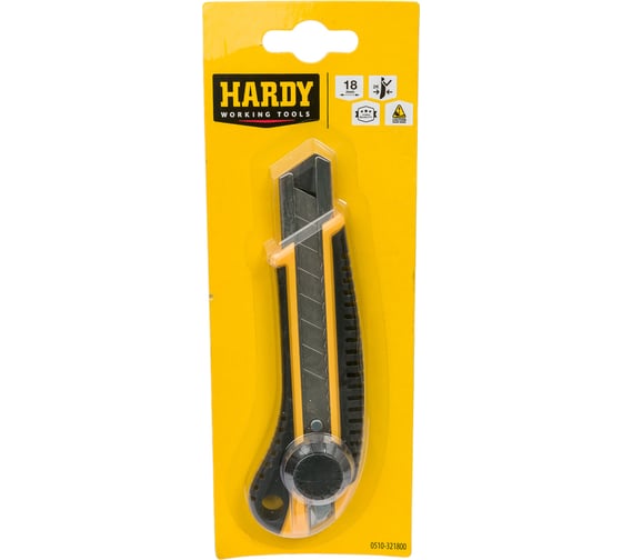 Нож HARDY универсальный Профи, ручка 2K, серия 32, 18 мм 0510-321800