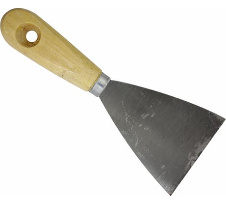 Шпательная лопатка ON деревянная рукоятка, пружинная сталь 80 мм 02-12-080