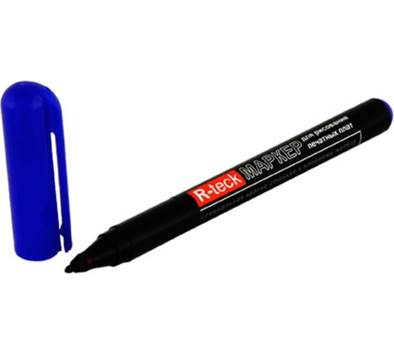 Маркер для рисования печатных плат Connector синий R-teck R-TRECK-BL 1